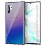 Laptop, Telefoane si Tablete - Telefoane mobile si accesorii - Accesorii Telefoane - Huse telefoane - Husa pentru Samsung Galaxy Note 10 Plus 4G / Note 10 Plus 5G - Techsuit Shockproof Transparent Silicone - Negru - Infinity.ro