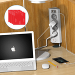 Casa si Gradina - Electrice - Prize - Priza de Colt, Adsinio, 4 Prize Schuko, 2 Porturi USB-A, 1 Port USB-C, 220-240V, 16A, Alb - Infinity.ro