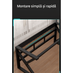 PC, gaming si accesorii - Gaming - Accesorii gaming - Birouri gaming - Birou Gaming Extreme1 120x60 cm Negru Mat – Design Modern, Stabil si Ergonomic - Infinity.ro