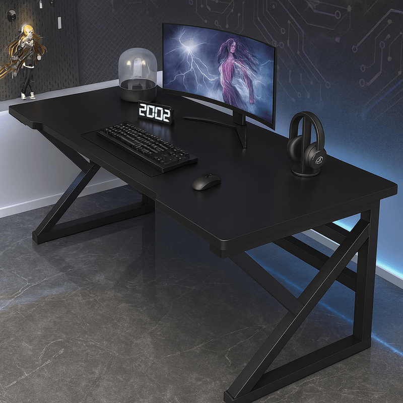 PC, gaming si accesorii - Gaming - Accesorii gaming - Birouri gaming - Birou Gaming Extreme1 120x60 cm Negru Mat – Design Modern, Stabil si Ergonomic - Infinity.ro