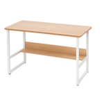 Casa si Gradina - Mobilier - Mese si birouri - Birouri - Birou pentru calculator cu raft HomeOFFICE, model scandinav,Maro,picioare metal,100x45x72 cm - Infinity.ro