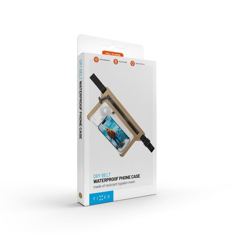 Laptop, Telefoane si Tablete - Telefoane mobile si accesorii - Accesorii Telefoane - Huse telefoane - Carcasa, Borseta Impermeabila pentru Telefon 7.5" - Fixed Dry Belt - Bej - Infinity.ro