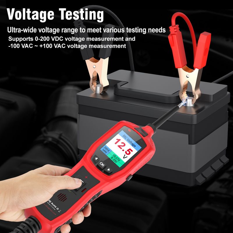 Auto si Moto - Reparatii si depanare - Scule auto - Testere si multimetre - Tester Circuite Auto TopDiag P180 cu Detector Fire P181 – Tester Inteligent 6V-30V pentru Tensiune, - Infinity.ro