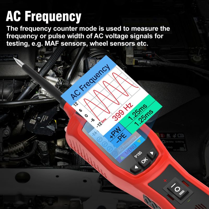 Auto si Moto - Reparatii si depanare - Scule auto - Testere si multimetre - Tester Circuite Auto TopDiag P180 cu Detector Fire P181 – Tester Inteligent 6V-30V pentru Tensiune, - Infinity.ro