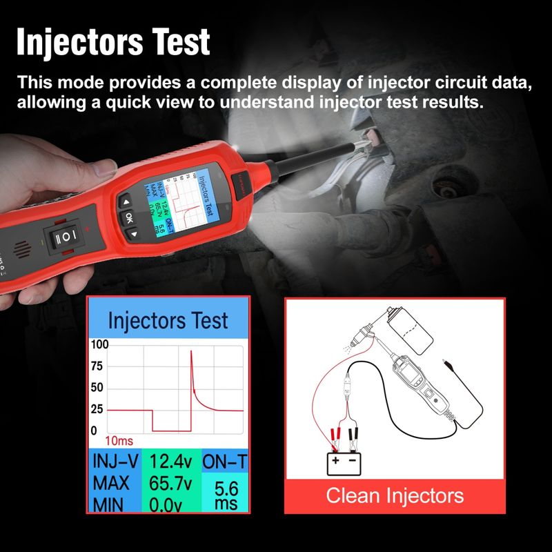 Auto si Moto - Reparatii si depanare - Scule auto - Testere si multimetre - Tester Circuite Auto TopDiag P180 cu Detector Fire P181 – Tester Inteligent 6V-30V pentru Tensiune, - Infinity.ro