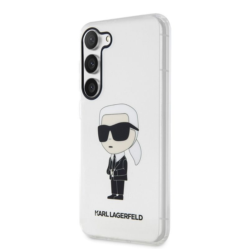Laptop, Telefoane si Tablete - Telefoane mobile si accesorii - Accesorii Telefoane - Huse telefoane - Husa Samsung Galaxy S23 Plus - Karl Lagerfeld Hardcase Transparent (KLHCS23MHNIKTCT) - Ikonik Karl Lagerfeld - Infinity.ro
