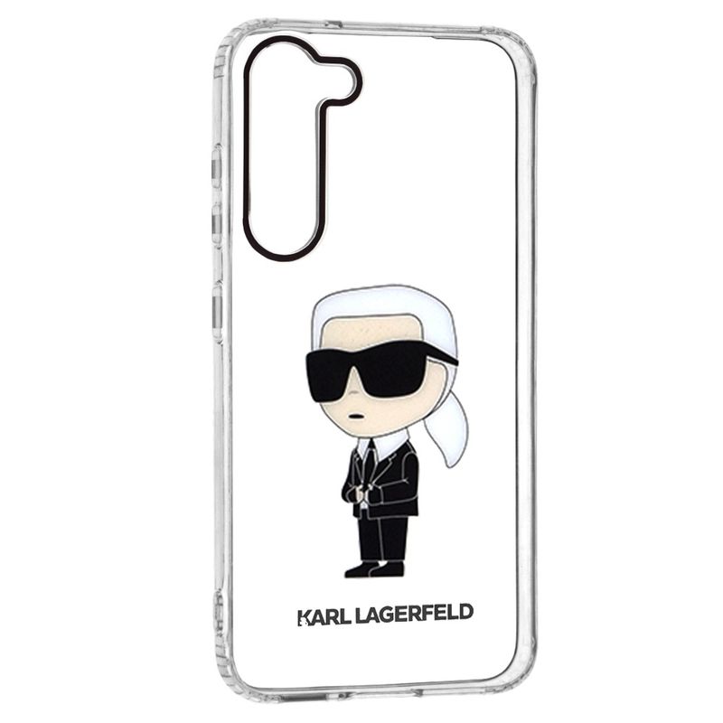 Laptop, Telefoane si Tablete - Telefoane mobile si accesorii - Accesorii Telefoane - Huse telefoane - Husa Samsung Galaxy S23 Plus - Karl Lagerfeld Hardcase Transparent (KLHCS23MHNIKTCT) - Ikonik Karl Lagerfeld - Infinity.ro