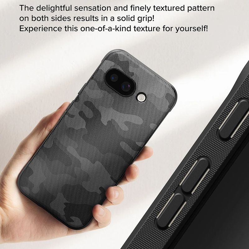 Laptop, Telefoane si Tablete - Telefoane mobile si accesorii - Accesorii Telefoane - Huse telefoane - Husa pentru Google Pixel 9a - Ringke Onyx Design - Camo Negru - Infinity.ro