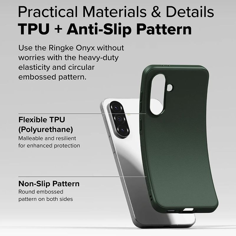 Laptop, Telefoane si Tablete - Telefoane mobile si accesorii - Accesorii Telefoane - Huse telefoane - Husa pentru Samsung Galaxy A36 5G / A56 5G - Ringke Onyx - Verde inchis - Infinity.ro