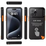 Laptop, Telefoane si Tablete - Telefoane mobile si accesorii - Accesorii Telefoane - Huse telefoane - Husa pentru iPhone 12/12 Pro/13/13 Pro/14/14 pro/15/15 Pro/16 - ShellBox AirBox Waterproof IP68 Case (6.1 inch) - Negru - Infinity.ro