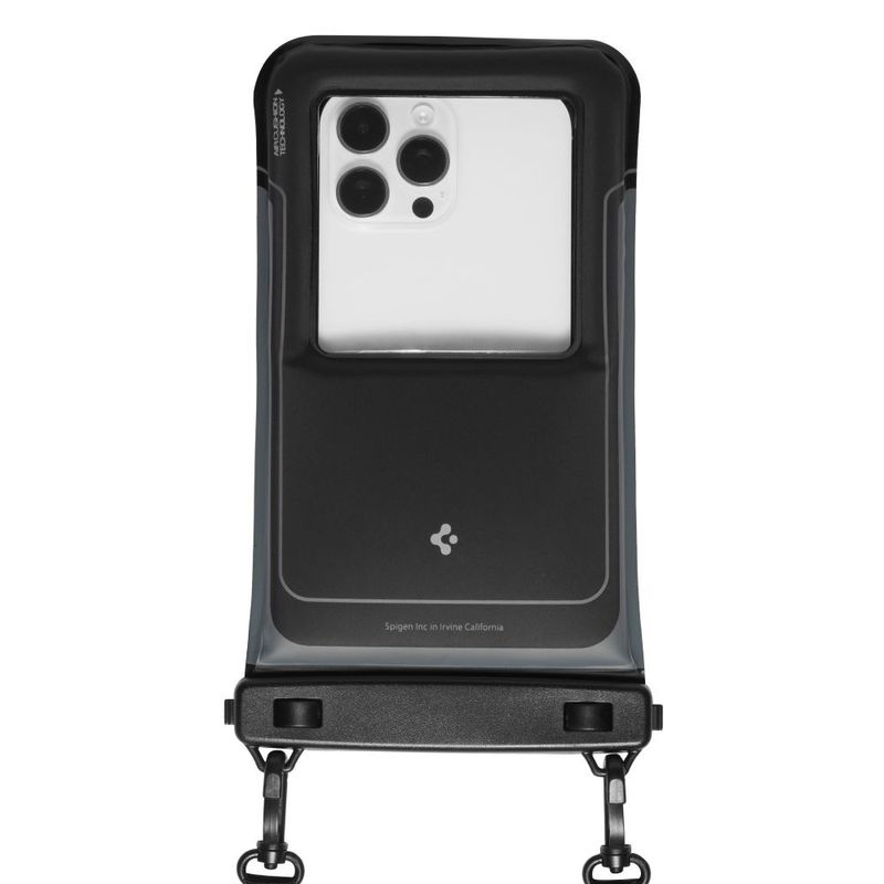 Laptop, Telefoane si Tablete - Telefoane mobile si accesorii - Accesorii Telefoane - Huse telefoane - Husa universala pentru telefon (set 2) - Spigen Waterproof Case (A611P) - Matte Negru - Infinity.ro