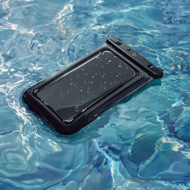 Laptop, Telefoane si Tablete - Telefoane mobile si accesorii - Accesorii Telefoane - Huse telefoane - Husa universala pentru telefon (set 2) - Spigen Waterproof Case (A611P) - Matte Negru - Infinity.ro