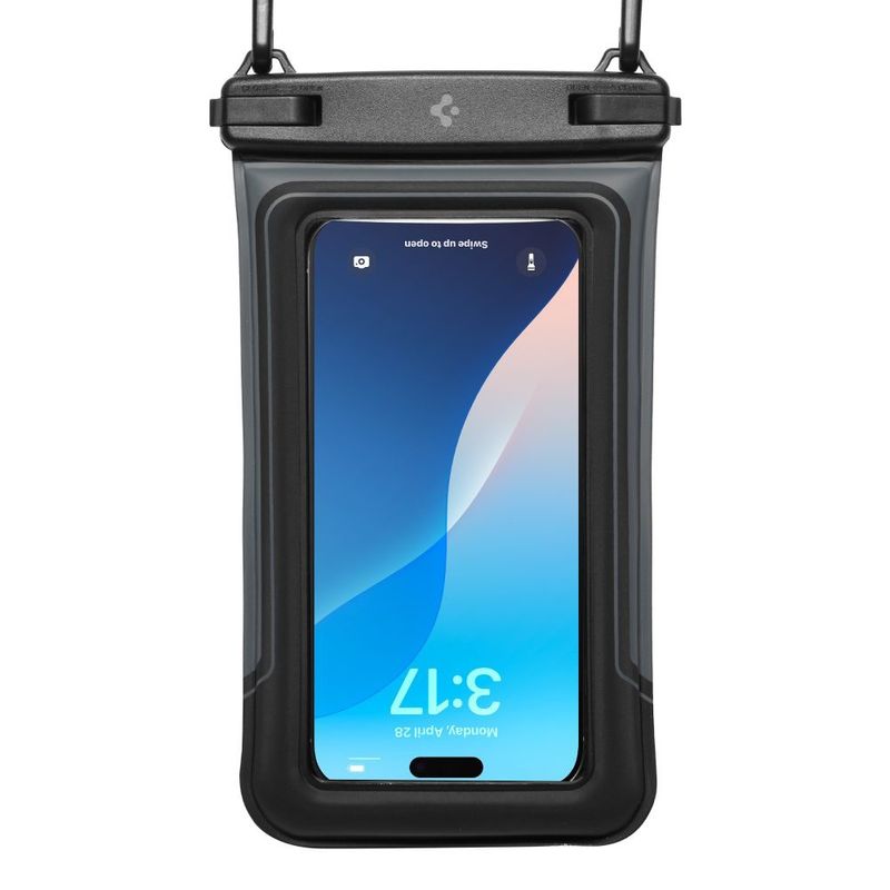 Laptop, Telefoane si Tablete - Telefoane mobile si accesorii - Accesorii Telefoane - Huse telefoane - Husa universala pentru telefon (set 2) - Spigen Waterproof Case (A611P) - Matte Negru - Infinity.ro