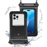 Laptop, Telefoane si Tablete - Telefoane mobile si accesorii - Accesorii Telefoane - Huse telefoane - Husa universala pentru telefon (set 2) - Spigen Waterproof Case (A611P) - Matte Negru - Infinity.ro