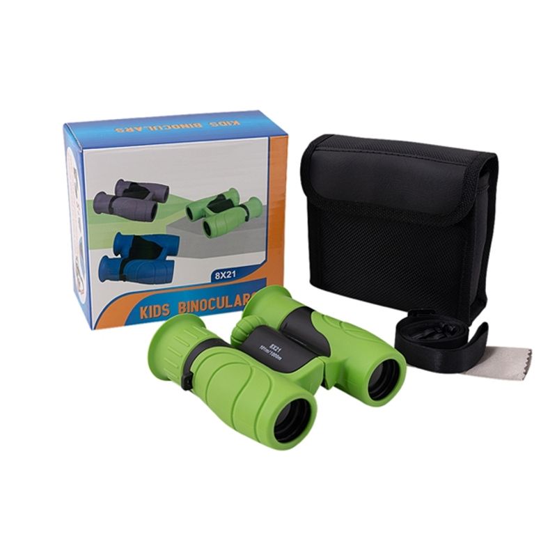 TV, Audio-Video si Foto - Optica, astronomie si metrologie - Optica si astronomie - Binocluri & lunete - Binoclu compact pentru copii, 8x21, verde - Infinity.ro