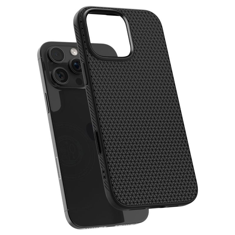 Laptop, Telefoane si Tablete - Telefoane mobile si accesorii - Accesorii Telefoane - Huse telefoane - Husa pentru iPhone 16 Pro - Spigen Liquid Air "T" MagSafe - Matte Negru - Infinity.ro