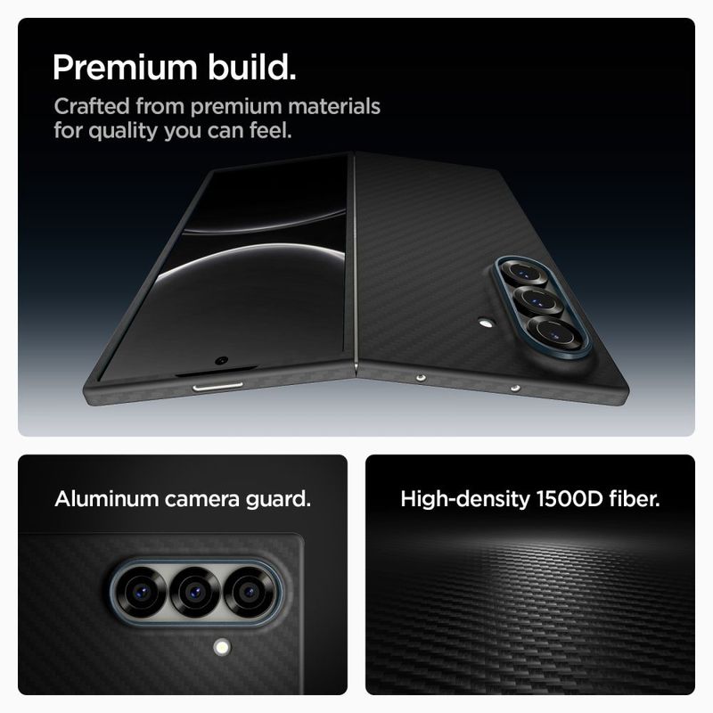 Laptop, Telefoane si Tablete - Telefoane mobile si accesorii - Accesorii Telefoane - Huse telefoane - Husa pentru Samsung Galaxy Z Fold7 - Spigen Air Skin - Aramid Negru - Infinity.ro