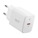 Laptop, Telefoane si Tablete - Telefoane mobile si accesorii - Accesorii Telefoane - Incarcatoare telefoane - Incarcator pentru Priza, 20W, Type-C, GaN, Fast Charging - Spigen Essential (EE201EU) - Alb - Infinity.ro