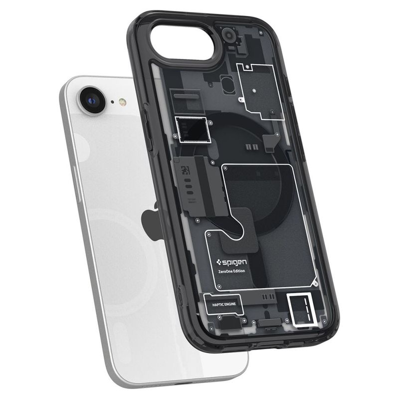 Laptop, Telefoane si Tablete - Telefoane mobile si accesorii - Accesorii Telefoane - Huse telefoane - Husa pentru iPhone 16e - Spigen Ultra Hybrid Zero One MagSafe - Negru - Infinity.ro
