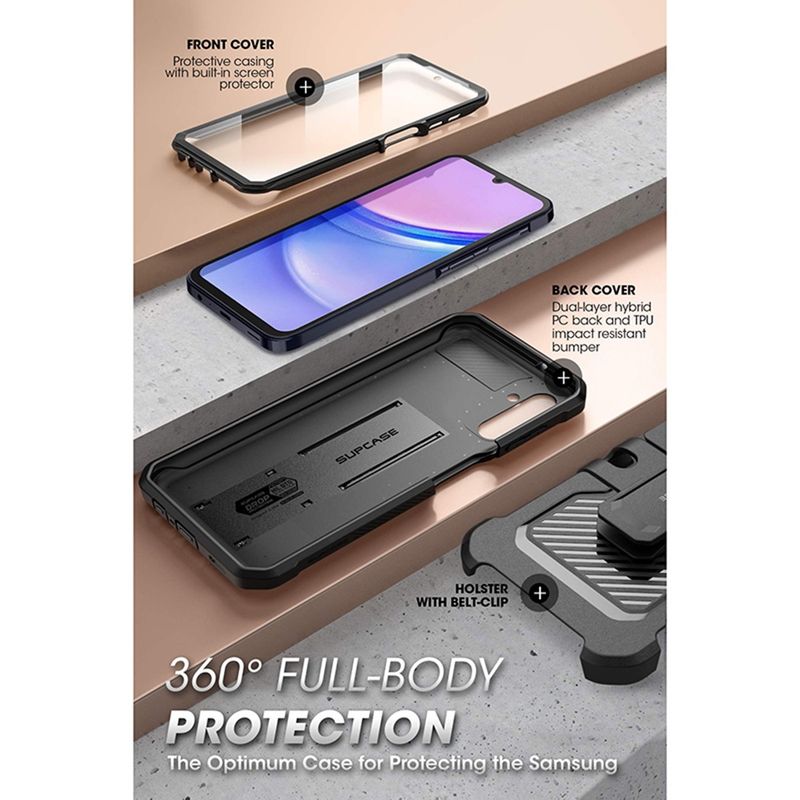 Laptop, Telefoane si Tablete - Telefoane mobile si accesorii - Accesorii Telefoane - Huse telefoane - Husa pentru Samsung Galaxy A16 4G / A16 5G - Supcase Unicorn Beetle Pro - Negru - Infinity.ro