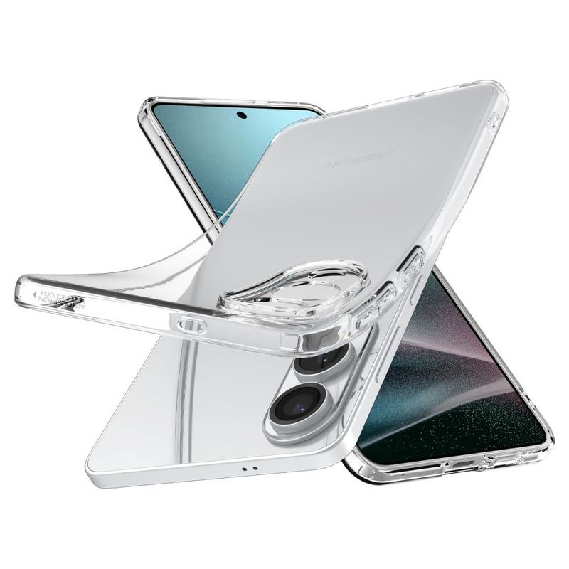 Laptop, Telefoane si Tablete - Telefoane mobile si accesorii - Accesorii Telefoane - Huse telefoane - Husa pentru Samsung Galaxy S25 Edge - Spigen Liquid Crystal - Transparent - Infinity.ro