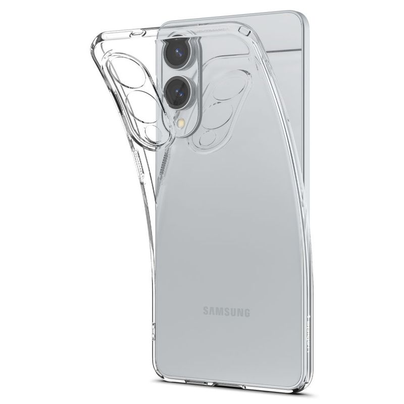 Laptop, Telefoane si Tablete - Telefoane mobile si accesorii - Accesorii Telefoane - Huse telefoane - Husa pentru Samsung Galaxy S25 Edge - Spigen Liquid Crystal - Transparent - Infinity.ro