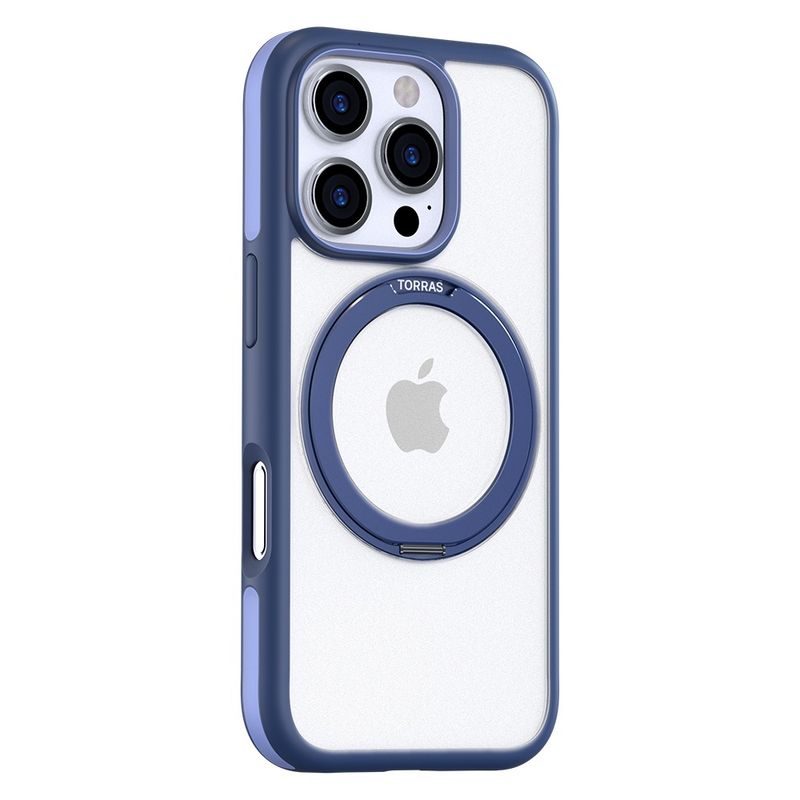 Laptop, Telefoane si Tablete - Telefoane mobile si accesorii - Accesorii Telefoane - Huse telefoane - Husa pentru iPhone 16 Pro - Torras Ostand R Fusion MagSafe Series - Albastru inchis - Infinity.ro