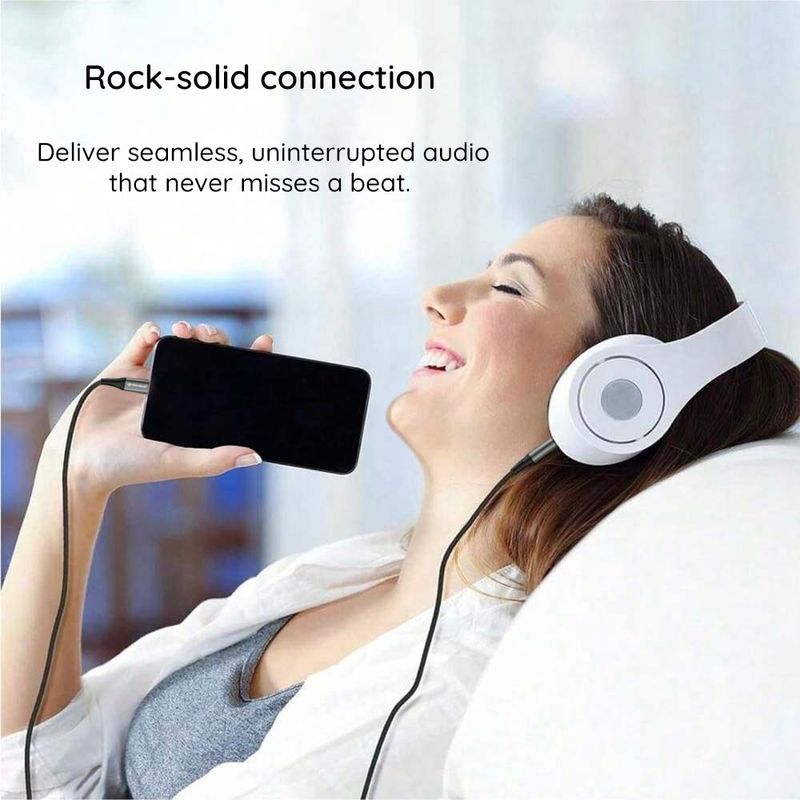 TV, Audio-Video si Foto - Accesorii TV si audio - Cabluri si adaptoare audio - Adaptor Jack, iPhone, Nylon, 1m - Techsuit NexaSound (AC17) - Gri - Infinity.ro