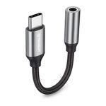TV, Audio-Video si Foto - Accesorii TV si audio - Cabluri si adaptoare audio - Adaptor Jack, USB-C, Plug&Play, 0.1m (set 2) - Techsuit FuseXound (AC12) - Gri - Infinity.ro