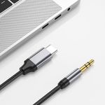 TV, Audio-Video si Foto - Accesorii TV si audio - Cabluri si adaptoare audio - Adaptor tip C, Jack, DAC, 1.5m - Techsuit SoundShell (AC9) - Gri - Infinity.ro