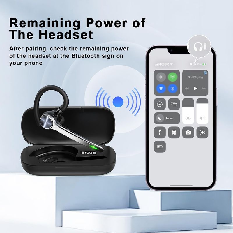 TV, Audio-Video si Foto - Portabile audio - Casti audio - Casca Albastrutooth 5.1, ENC, Type-C, 500mAh, LED - Techsuit NeXound (G7) - Negru - Infinity.ro