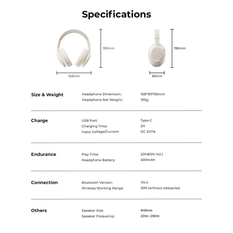 TV, Audio-Video si Foto - Portabile audio - Casti audio - Casti On-ear, Albastrutooth V5.4, 400mAh, Type-C - Havit (H619BT) - Negru - Infinity.ro