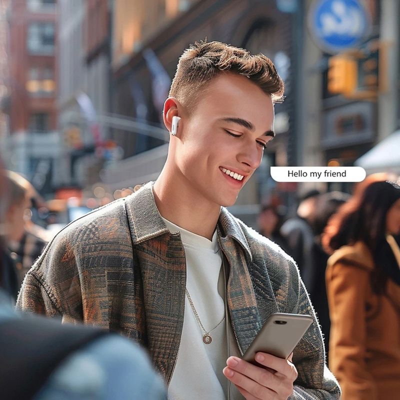 TV, Audio-Video si Foto - Portabile audio - Casti audio - Casti Albastrutooth, Low Latency, In-ear Design, Waterproof - UVerde HiTune H5 WS201 (15612) - Alb - Infinity.ro