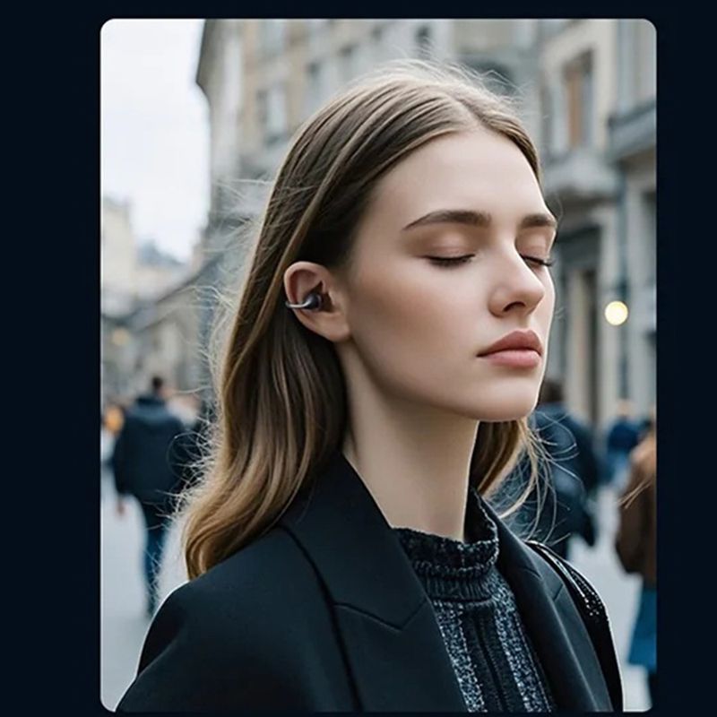 TV, Audio-Video si Foto - Portabile audio - Casti audio - Casti fara Fir cu Microfon, Albastrutooth 6.0, Type-C, ENC, IPX5, 400mAh - Havit (OWS916) - Negru - Infinity.ro