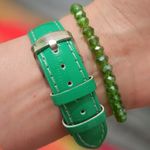 Fashion, accesorii si bijuterii - Femei - Bijuterii femei - Ceasuri femei - Set ceas casual de damă cu brățară inclusă, mecanism quartz, display analog, bratara verde, inchidere cu catarama - Infinity.ro