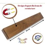 Casa si Gradina - Bucatarie si vesela - Vesela si tacamuri - Cutite si seturi de cutite - Suport magnetic pentru cutite, IZAANA TOOLS®, lemn de salcam, prindere puternica - Infinity.ro