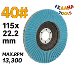 Casa si Gradina - Constructii - Scule electrice si accesorii - Accesorii polizare si slefuire - Set 10 discuri abrazive IZAANA TOOLS, 115 mm, granulatie 40#,oxid de aluminiu, pentru slefuire otel/inox,max. 13.300 RPM - Infinity.ro