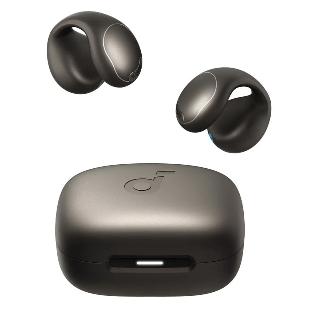 Casti Clip-On fara Fir, Open-Ear, Albastrutooth 5.4, Microfon, Multipoint - Anker SoundCore C40i (A3331GZ1) - Negru