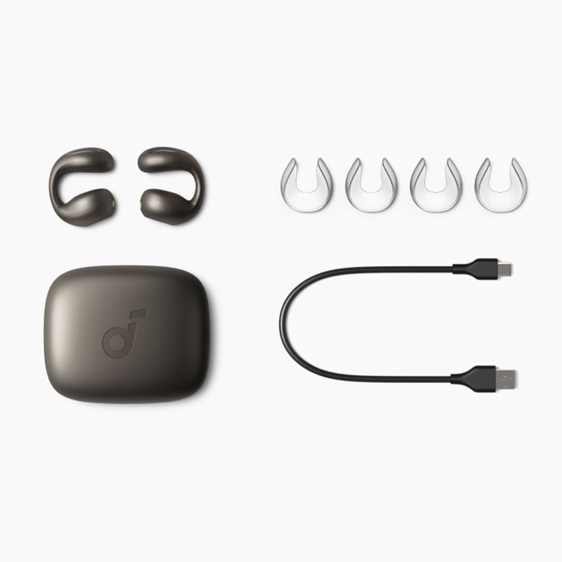 TV, Audio-Video si Foto - Portabile audio - Casti audio - Casti Clip-On fara Fir, Open-Ear, Albastrutooth 5.4, Microfon, Multipoint - Anker SoundCore C40i (A3331GZ1) - Negru - Infinity.ro