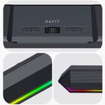 TV, Audio-Video si Foto - Portabile audio - Boxe portabile - Boxa fara Fir, USB-C, Albastrutooth 5.3, TWS, Lumini LED, AUX, TF, FM, IPX5, 10W, 1200mAh - Havit (SK772BT) - Negru - Infinity.ro