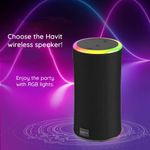TV, Audio-Video si Foto - Portabile audio - Boxe portabile - Boxa Wireless Portabila Albastrutooth 5.3, RGB Lights, IPX6, 2000mAh - Havit (SK833BT) - Negru - Infinity.ro