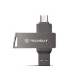 PC, gaming si accesorii - Periferice PC - Memorii USB - Stick de Memorie USB 3.0, Type-C 16GB - Techsuit THSM19 (THSM19816) - Gri - Infinity.ro