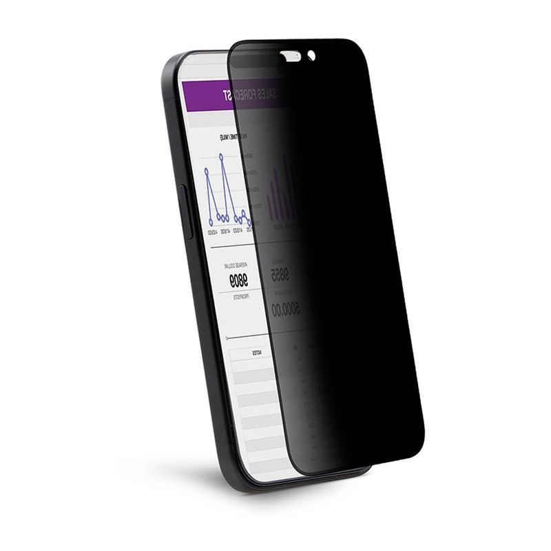 Laptop, Telefoane si Tablete - Telefoane mobile si accesorii - Accesorii Telefoane - Folii protectie telefoane - Folie pentru iPhone 16 - ANANK 2.5D 1X Reinpentruced 360° Privacy Screen Protector - Negru - Infinity.ro