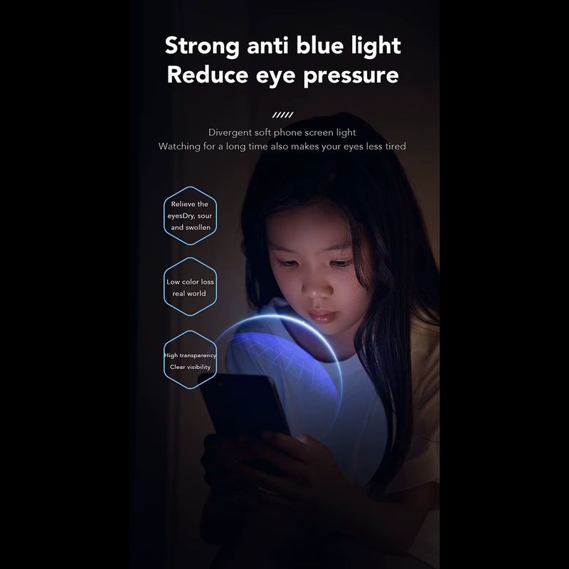 Laptop, Telefoane si Tablete - Telefoane mobile si accesorii - Accesorii Telefoane - Folii protectie telefoane - Folie pentru iPhone 14 Pro - ANANK 2.5D Anti-Albastru Light Screen Protector - Negru - Infinity.ro