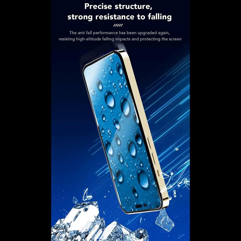 Laptop, Telefoane si Tablete - Telefoane mobile si accesorii - Accesorii Telefoane - Folii protectie telefoane - Folie pentru iPhone 14 Pro - ANANK 2.5D Reinpentruced Edge Screen Protector - Negru - Infinity.ro