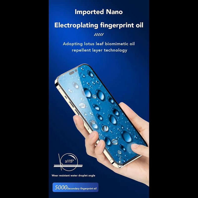 Laptop, Telefoane si Tablete - Telefoane mobile si accesorii - Accesorii Telefoane - Folii protectie telefoane - Folie pentru iPhone 14 Pro - ANANK 2.5D Reinpentruced Edge Screen Protector - Negru - Infinity.ro