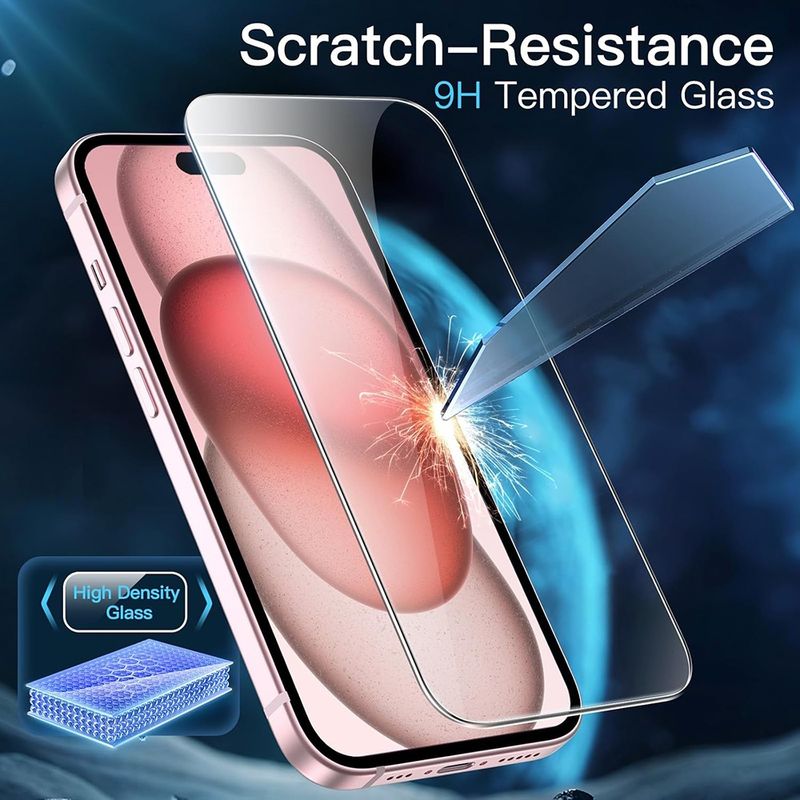 Laptop, Telefoane si Tablete - Telefoane mobile si accesorii - Accesorii Telefoane - Folii protectie telefoane - Folie pentru iPhone 15 Pro Max (set 10) - ANANK 3D Curved Screen Protector - Transparent - Infinity.ro