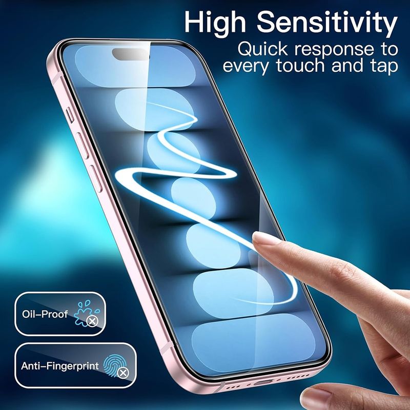 Laptop, Telefoane si Tablete - Telefoane mobile si accesorii - Accesorii Telefoane - Folii protectie telefoane - Folie pentru iPhone 15 Pro Max (set 10) - ANANK 3D Curved Screen Protector - Transparent - Infinity.ro