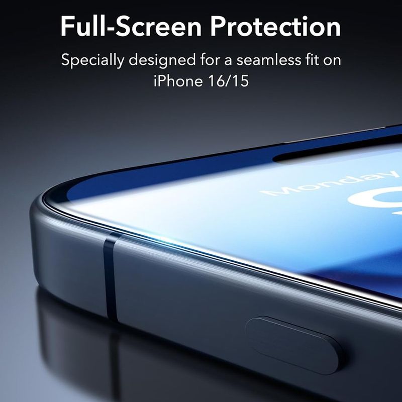 Laptop, Telefoane si Tablete - Telefoane mobile si accesorii - Accesorii Telefoane - Folii protectie telefoane - Folie pentru iPhone 16 Pro (set 10) - ANANK 3D 1X Reinpentruced Curved Screen Protector - Transparent - Infinity.ro