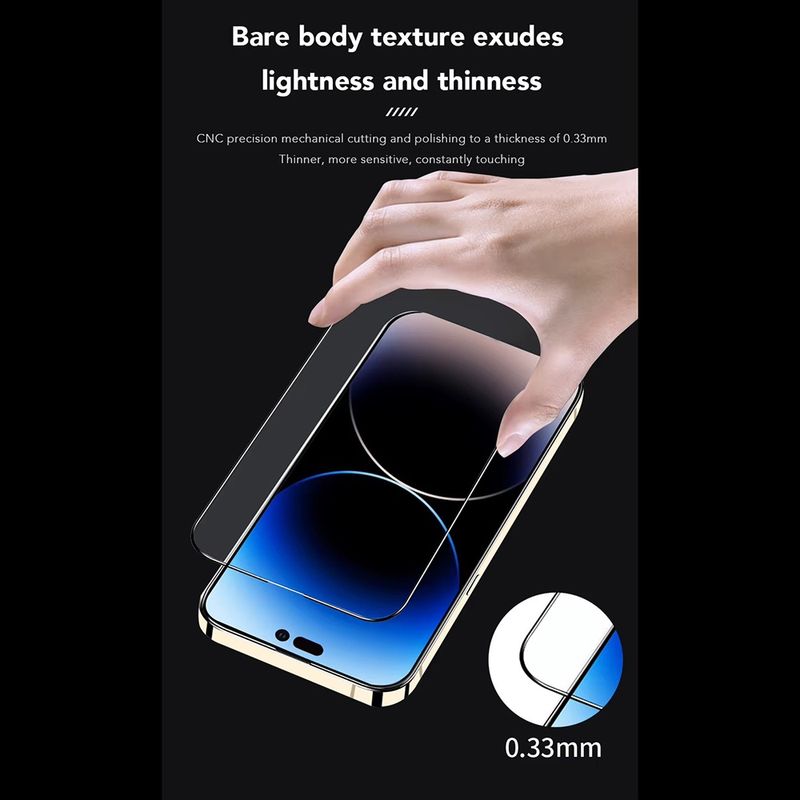 Laptop, Telefoane si Tablete - Telefoane mobile si accesorii - Accesorii Telefoane - Folii protectie telefoane - Folie pentru iPhone 16 - ANANK 2.5D 3X Reinpentruced Anti-Albastru Light - Negru - Infinity.ro